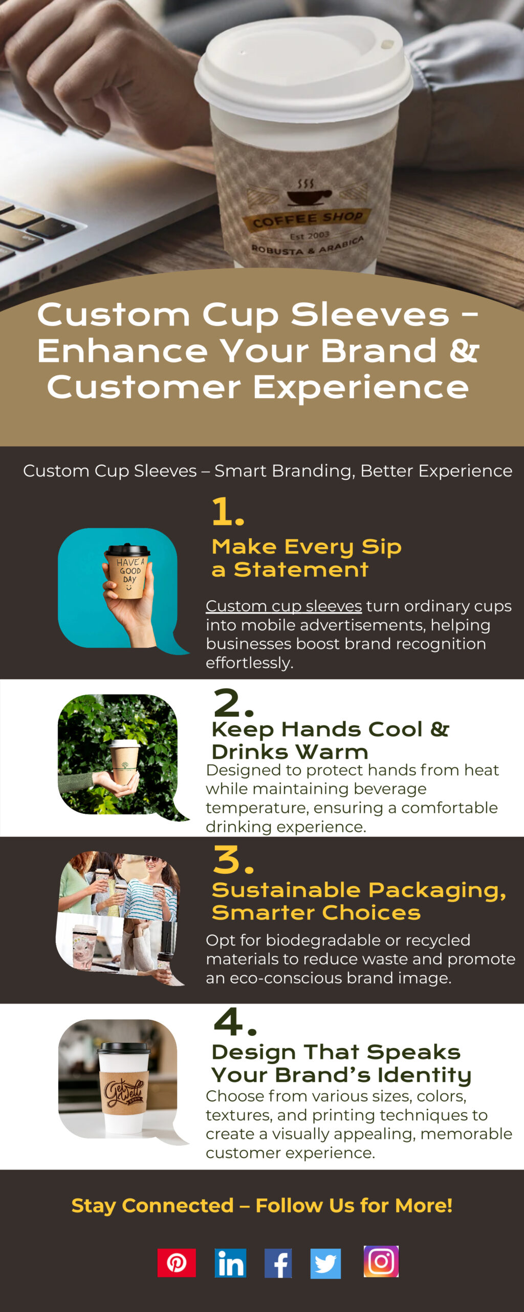 Eco-Friendly Cup Sleeves: Stylish & Protective Packaging Solutions